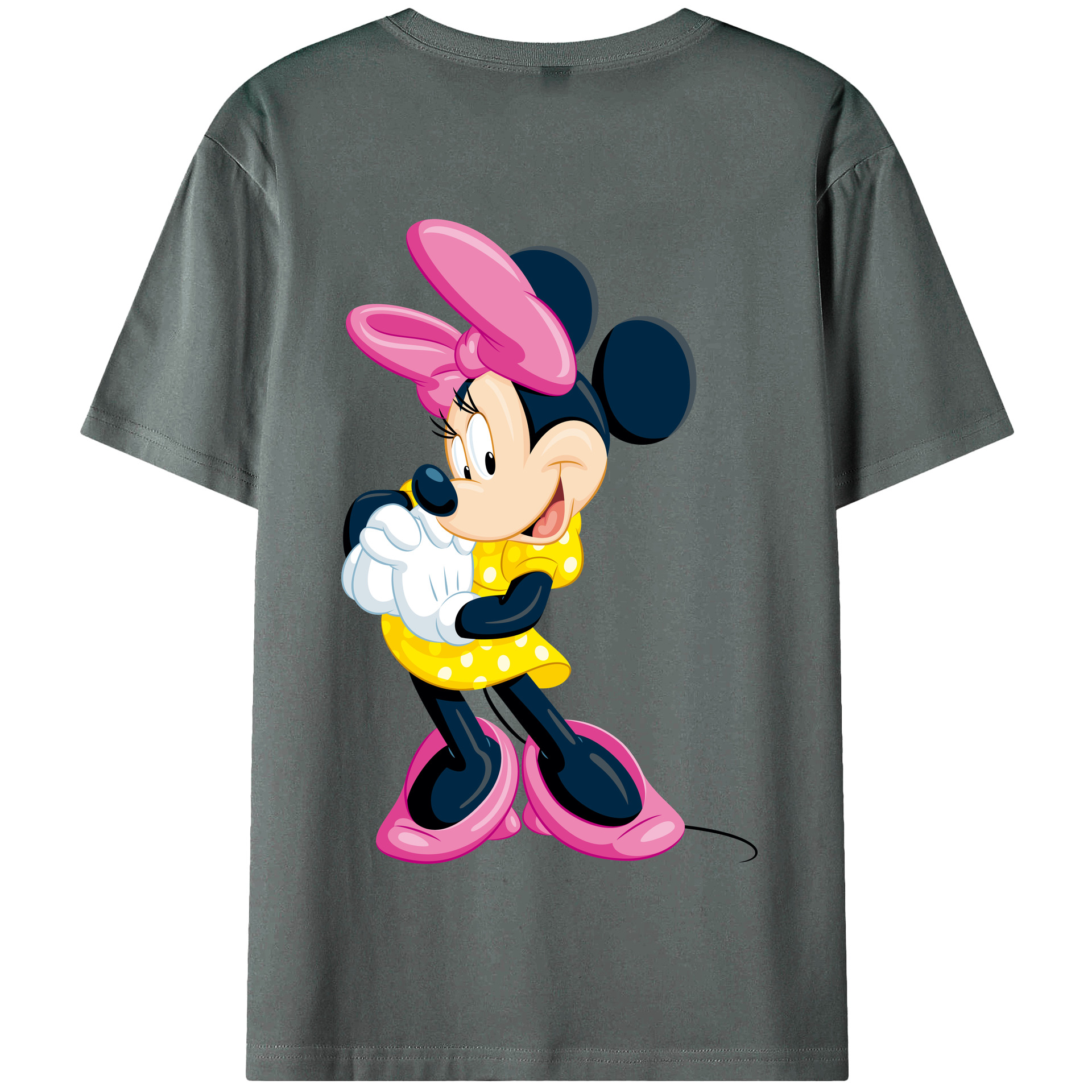 （画像用） ミッキーマウス Mickey Mouse 綿100％半袖Tシャツ（背面プリント）